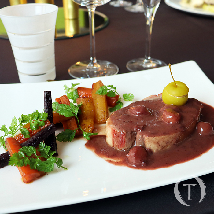 Assiette canard et battonets de carotte